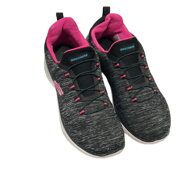 Skechers Shoes - Skechers Black and Pink Athletic Shoes women’s size 10 GUC